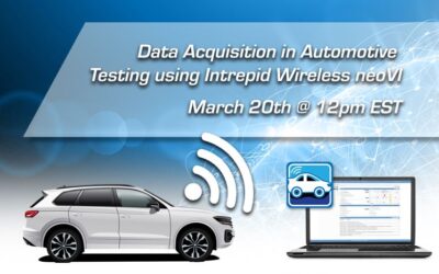 Data Acquisition in Automotive Testing using Intrepid Wireless neoVI!